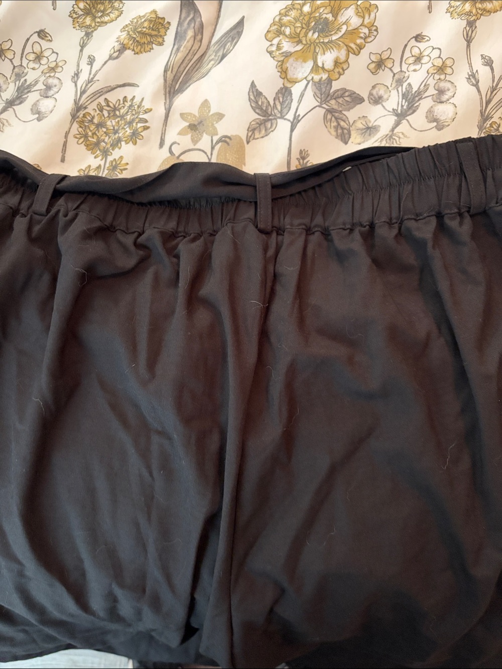 Black Wide Leg Women's Pants - Picture 4 of 4